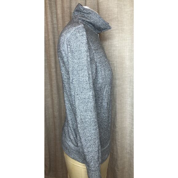 Roots Canadian Heritage Men's Heather Grey Quarter Zip Sweatshirt logo Size M - Picture 4 of 9